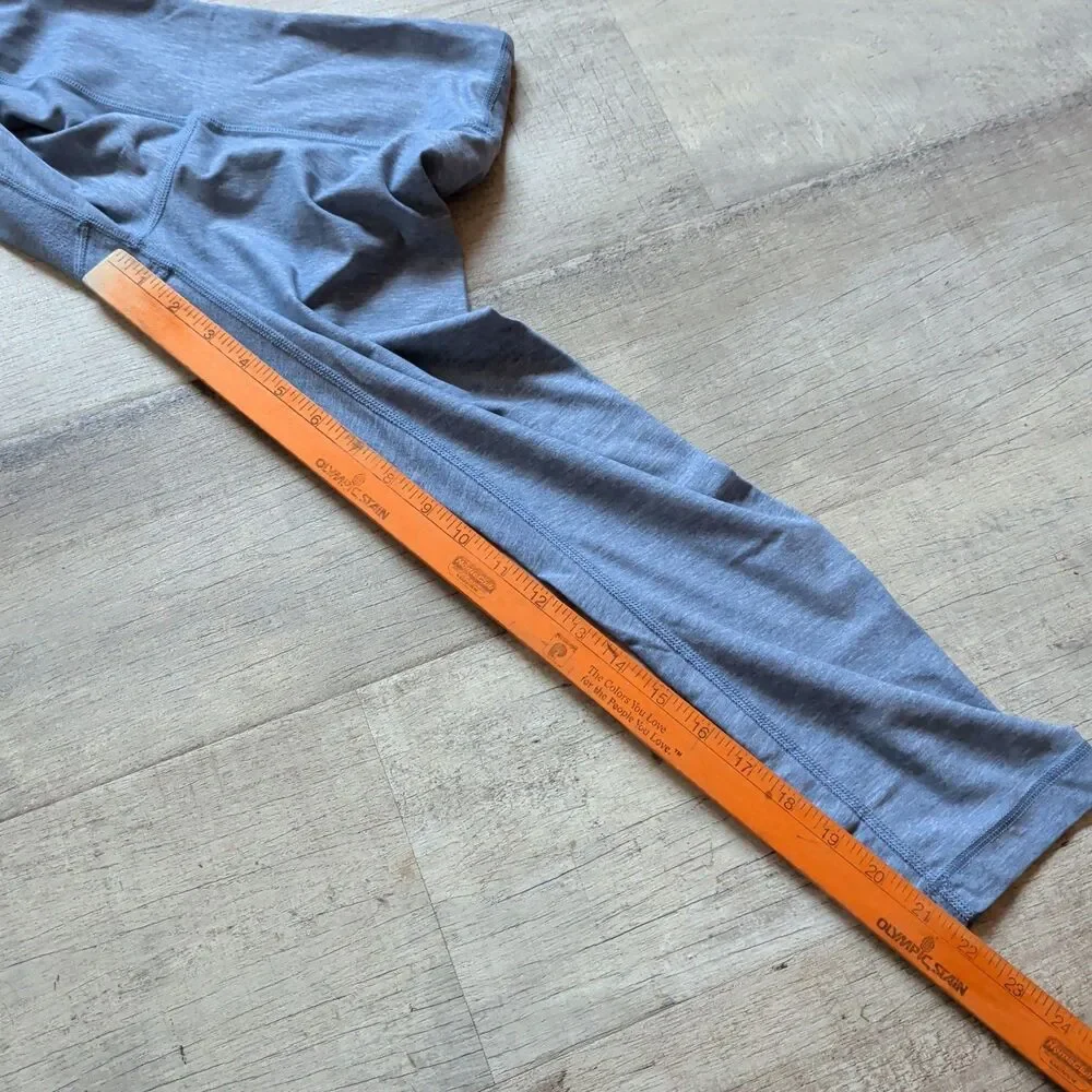 Lululemon Align Crop Leggings Size 4 Blue Heathered Yoga Athletic PantsCropped